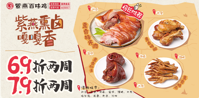紫燕百味鸡熏卤